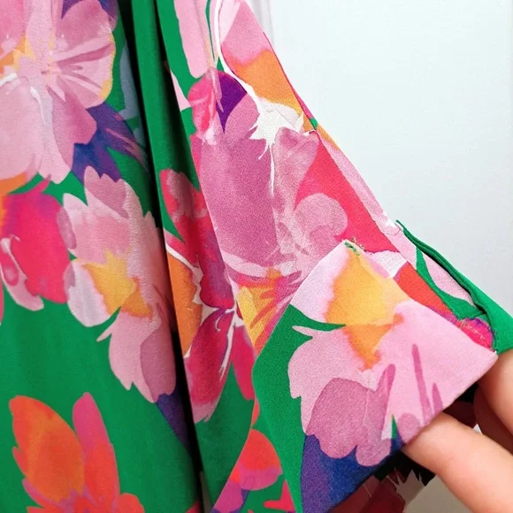 Johnny Was Nadine Silk Shirt Size Large - Picture 5 of 9